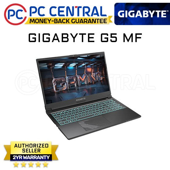 Gigabyte G5 MF (E3PH333SH) RTX 4050 Gaming Laptop 15.6" FHD IPS 144Hz Intel Core i5-12450H / 512GB SSD / RTX 4050 6GB / Win 11 (PC CENTRAL)