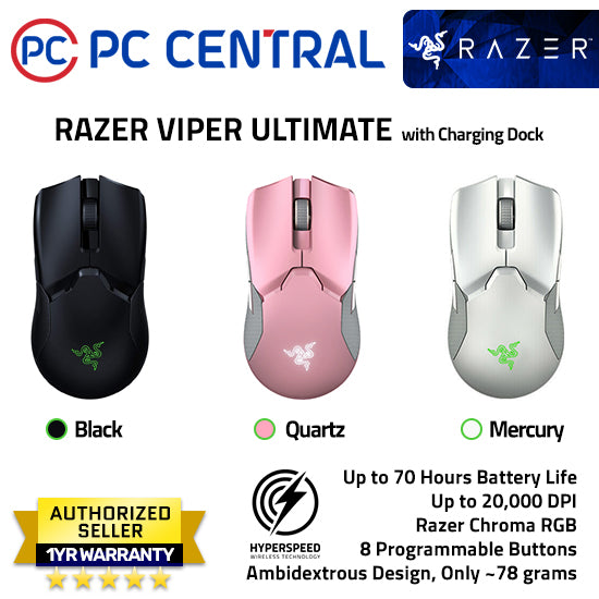 Razer viper ultimate with charging online dock