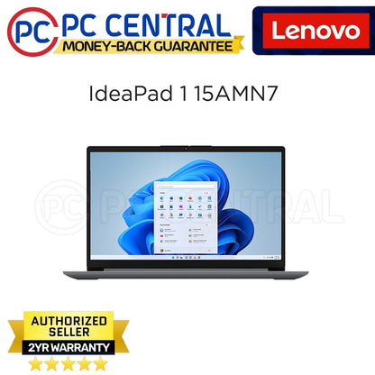 Lenovo IdeaPad 1 15AMN7 (82VG00R1PH) | AMD Ryzen 5 7520U | 15.6" 1920x1080 | 8GB DDR5 RAM | 512GB SSD | WIN11 HOME (PC CENTRAL)