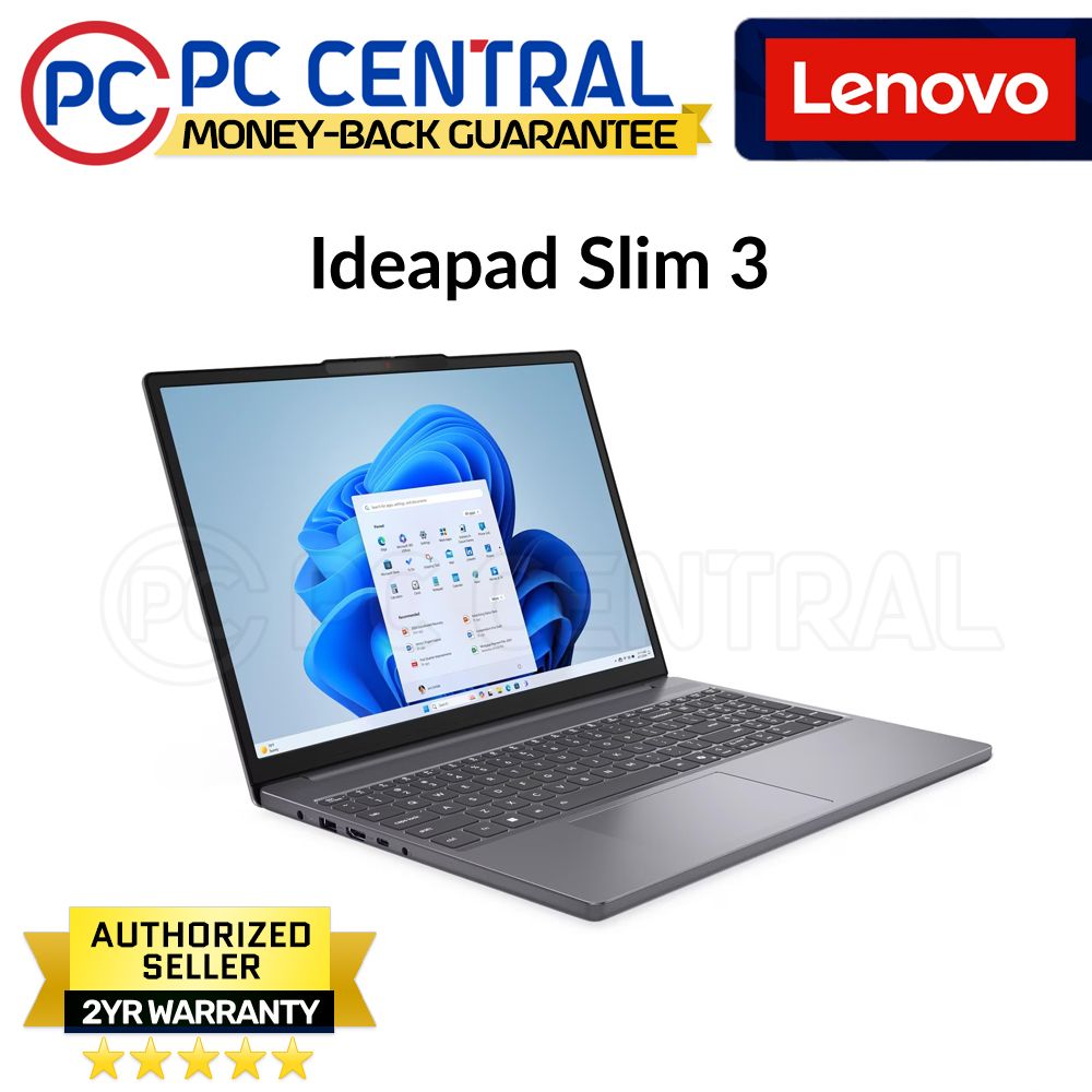 Lenovo Ideapad Slim 3 15IAH8 (83K1001PPH) | Intel Core i5-13420H | 15.6" 1920x1080 | 16GB DDR5 RAM | 512GB NVMe SSD | Win 11 (PC CENTRAL)