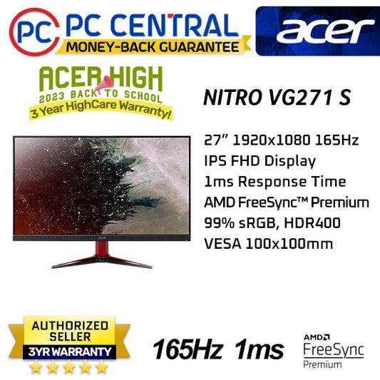 Acer Nitro VG271S 27" Monitor