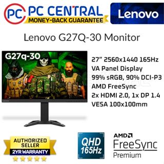Lenovo G27Q-30 1440p 165Hz Monitor