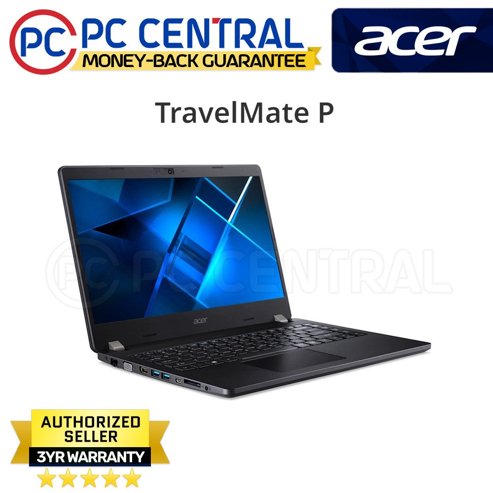 Acer Travel Mate P (TMP214-53-51X2) 14" | Intel Core i5-1135G7 | 8GB DDR4 RAM | 256GB SSD |  Win11 Pro (PC CENTRAL)