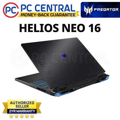 Acer Predator Helios NEO 16 78Y5 (PHN16-71-78Y5) Gaming Laptop | 165Hz WQXGA IPS 16:10 500 NITS | Intel Core i7-13700HX (16 Cores) | RTX 4060 8GB | 16GB DDR5 RAM | 512GB SSD (PC Central)