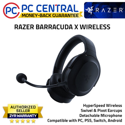 Razer Barracuda X - Wireless Multi-Platform Gaming and Mobile Headset