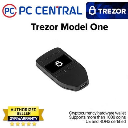 Trezor One - Cryptocurrency Hardware Wallet Black